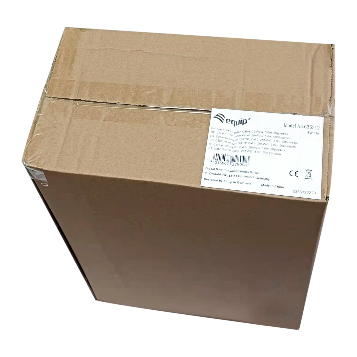 Equip Patchkabel Cat6 50x set S FTP 2xRJ45 3.00m ws LSZH — Buy in Cyprus with Fast Delivery