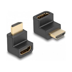 DELOCK High Speed HDMI with Ethernet Adapter Stecker zu Buchse gewinkelt 8K 60 Hz schwarz — Buy in Cyprus with Fast Delivery