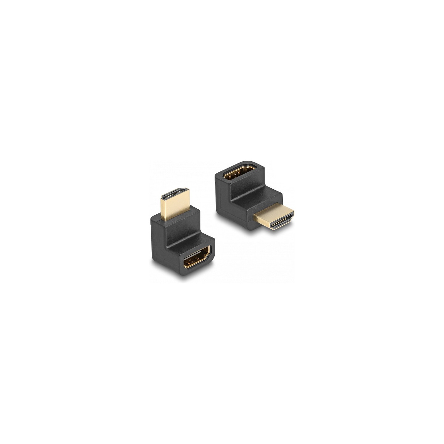 DELOCK High Speed HDMI with Ethernet Adapter Stecker zu Buchse gewinkelt 8K 60 Hz schwarz — Buy in Cyprus with Fast Delivery
