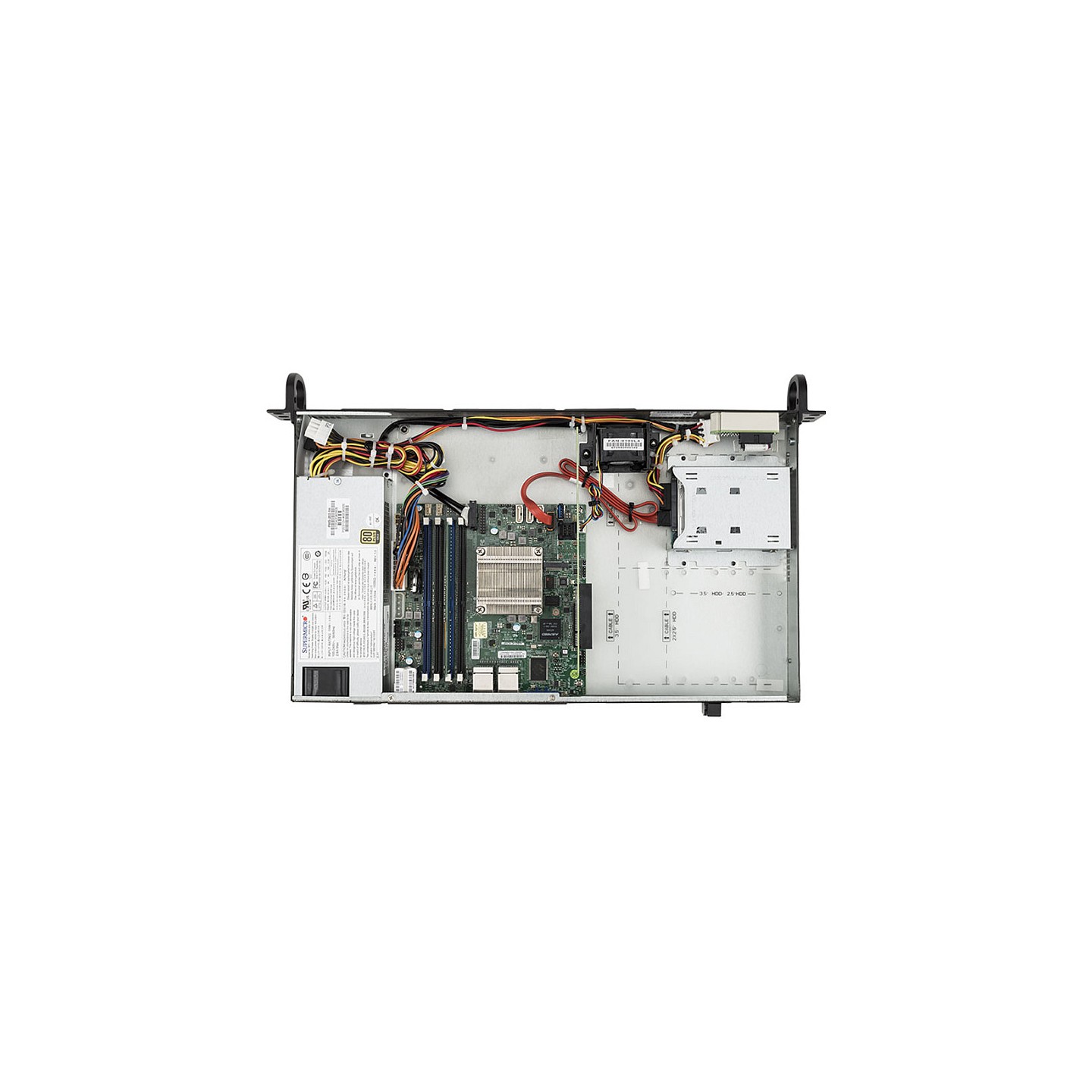 Server bluechip SERVERline R11201s 1HE Rack. Atom C3558 16 GB DDR4. 480 GB SSD. 4 x Gigabit Ethernet