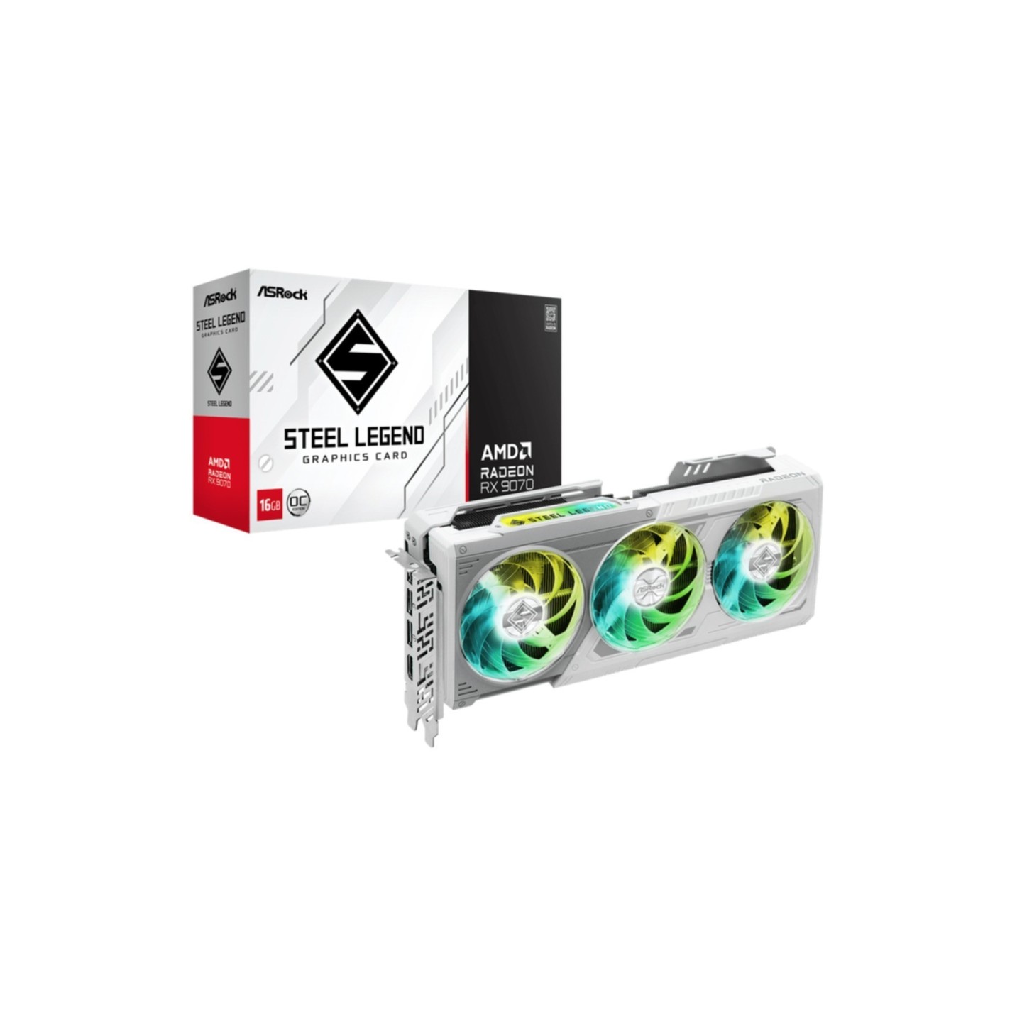 ASRock Steel Legend Radeon RX 9070 OC 16GB GDDR6 2700MHz PCIe 5.0 (Boxed) — Buy in Cyprus with Fast Delivery