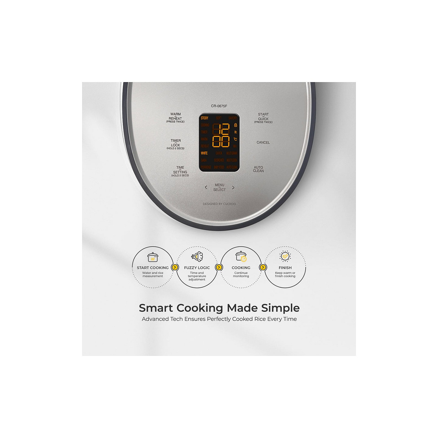 Cuckoo Reiskocher 1.08l CR-0675F 3D-Hitzesystem Warmhaltung — Buy in Cyprus with Fast Delivery