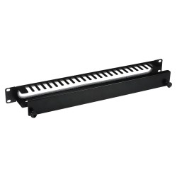 EFB 19' 1HE Kabelführungspanel mit Abdeckung.RAL9005 — Buy in Cyprus with Fast Delivery