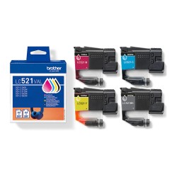 Brother Tintenpatronen LC-521VAL Multipack (je 1x BK M C Y) — Buy in Cyprus with Fast Delivery