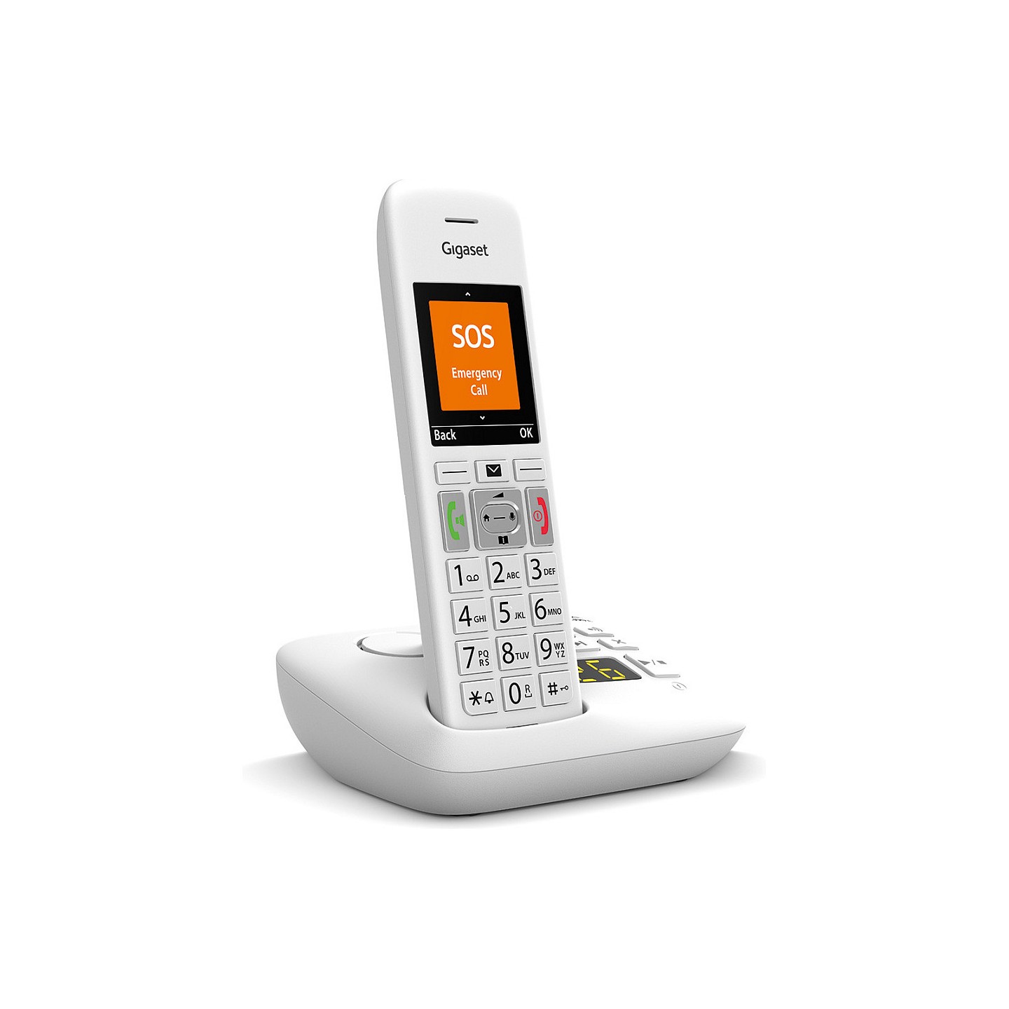 Gigaset E390A Schnurlostelefon mit Anrufbeantworter weiß — Buy in Cyprus with Fast Delivery