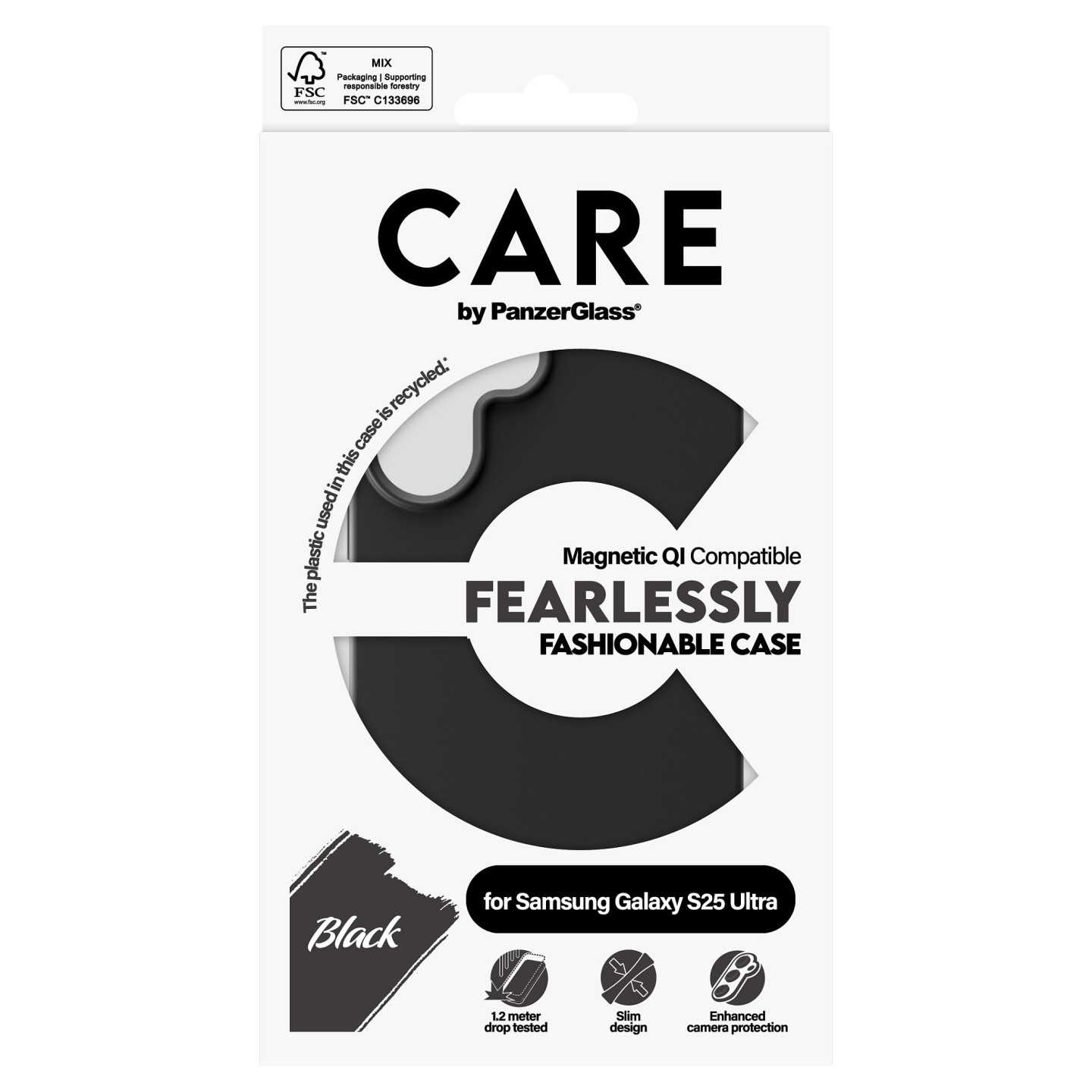 CARE Fashionable Case Black w. QI Compatible Galaxy S25 Ultra — Buy in Cyprus with Fast Delivery