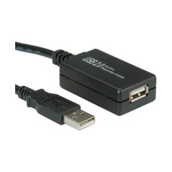 VALUE USB 2.0 Verlngerung aktiv mit Repeater schwarz 12m — Buy in Cyprus with Fast Delivery