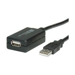 VALUE USB 2.0 Verlngerung aktiv mit Repeater schwarz 12m — Buy in Cyprus with Fast Delivery