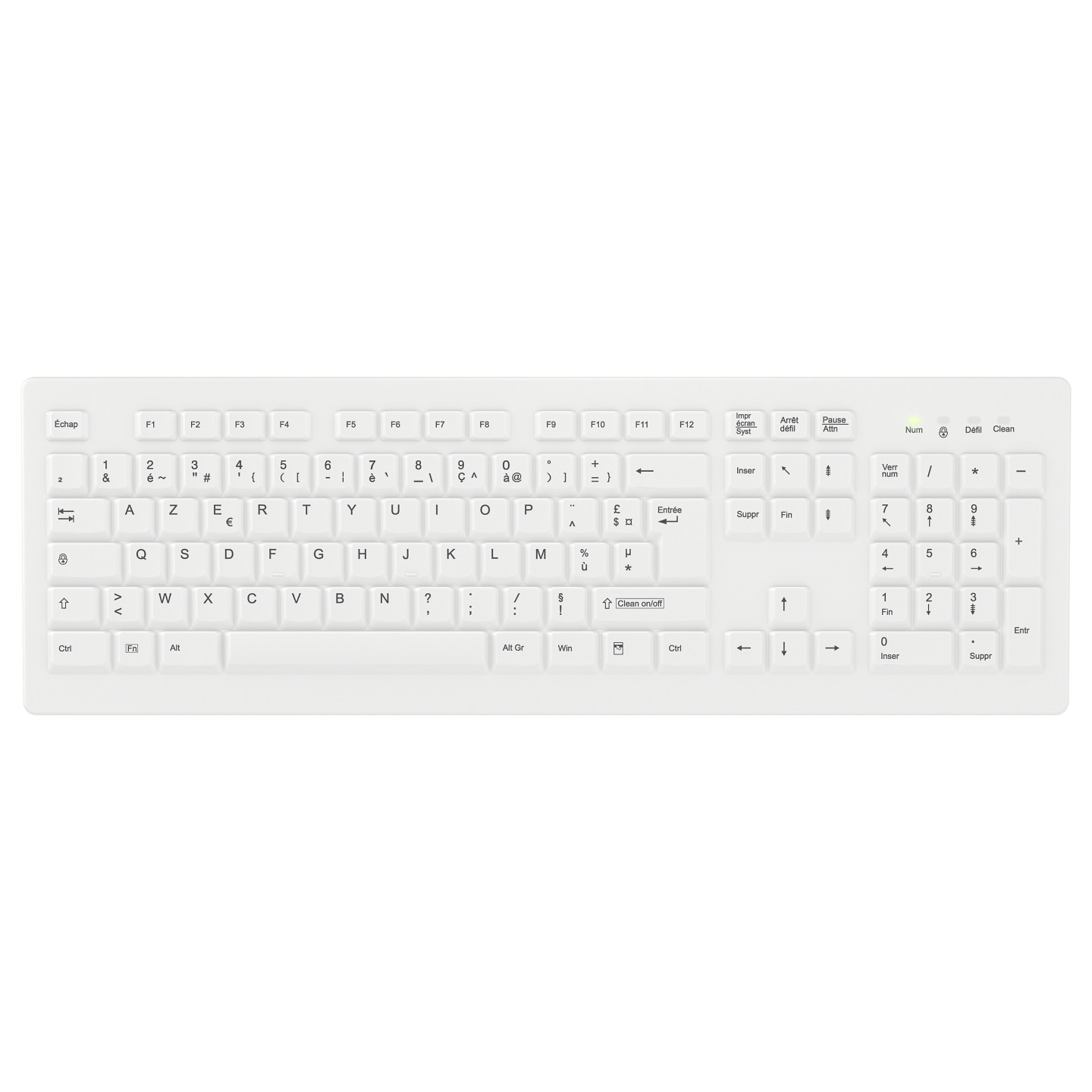 Cherry AK-C8100F-FU1-W FR - wischdesinfizierbar - weiß - französisch — Buy in Cyprus with Fast Delivery