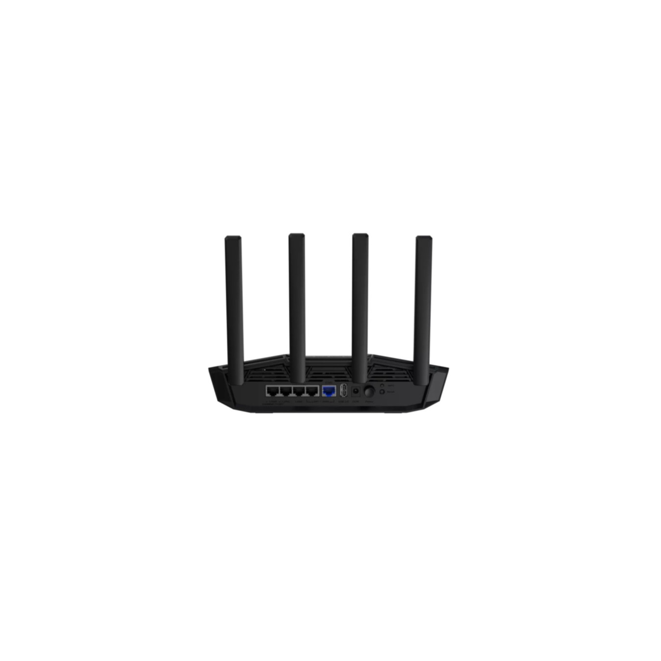 Asus BE3600 Wireless Router - 90IG0900-MO9C00 - Black, Wi-Fi 7 Dual‑Band, 1GB RAM, 2.0GHz Quad‑Core, 4 External Antennas