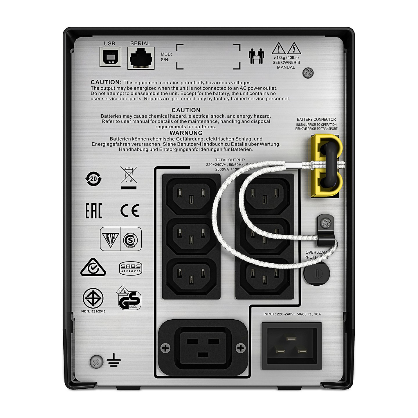 APC Smart-UPS C 2000VA LCD UPS AC 230V 1300Watt 2000VA USB output connectors 7 Black — Buy in Cyprus with Fast Delivery