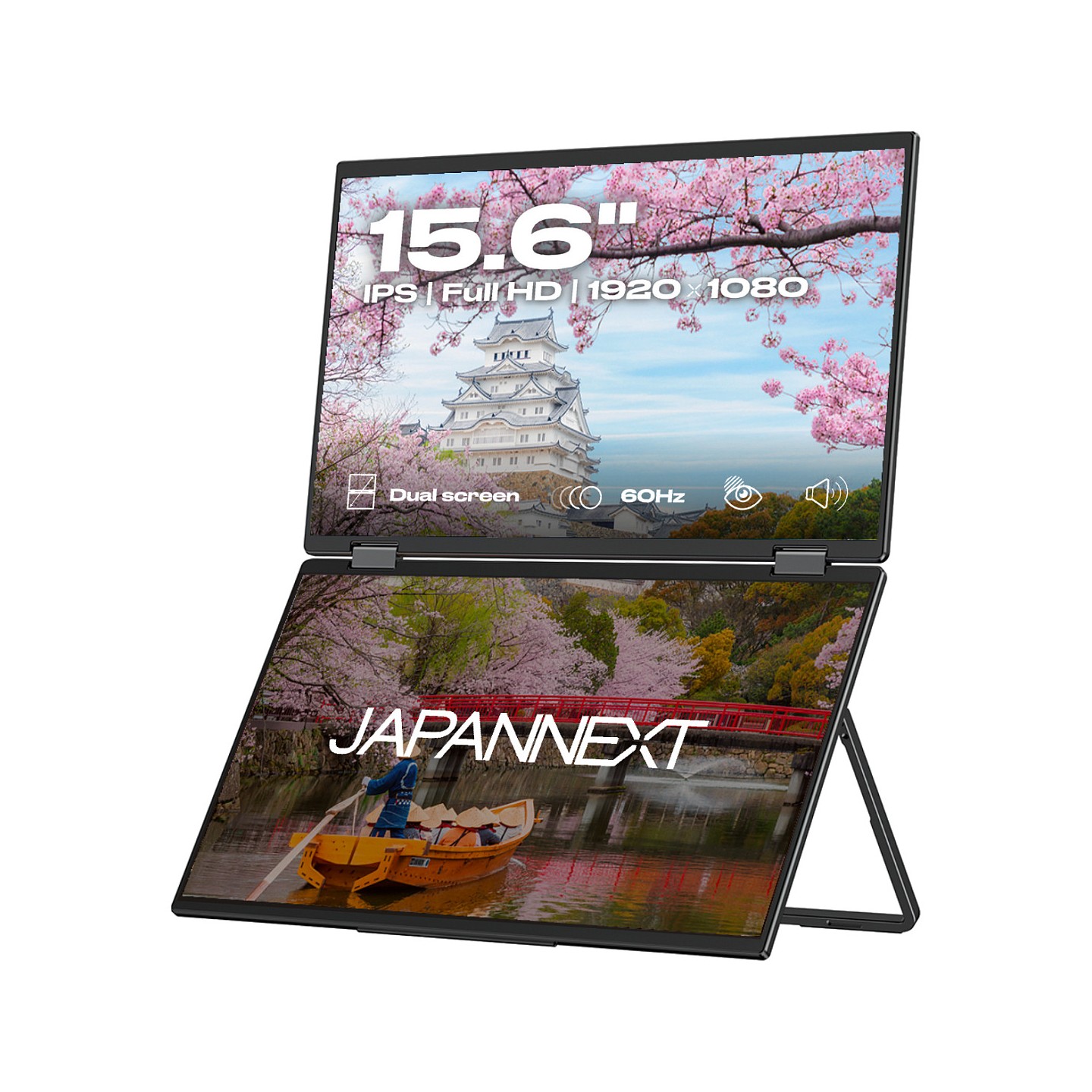 JapanNext FHD Doppelmonitor 39.62cm (15.6') — Buy in Cyprus with Fast Delivery