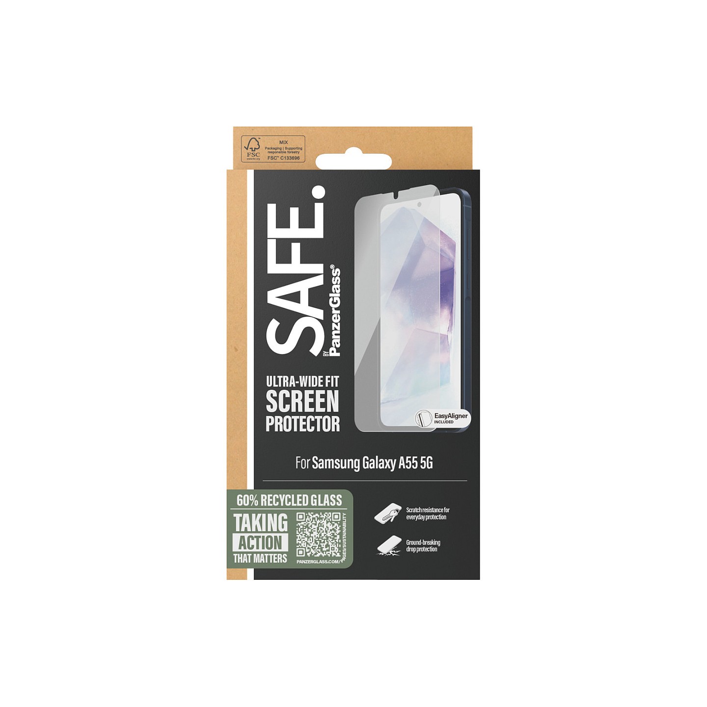 SAFE. by PanzerGlass Samsung A55 5G. UWF — Buy in Cyprus with Fast Delivery
