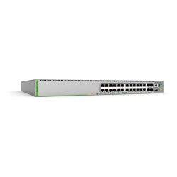 ALLIED L3 Stackable Switch 20x 10 100 1000-T PoE+ 4x 100M 1G 2.5G 5G-T PoE+ 4x SFP+ Ports single fixed PSU EU Power Cord