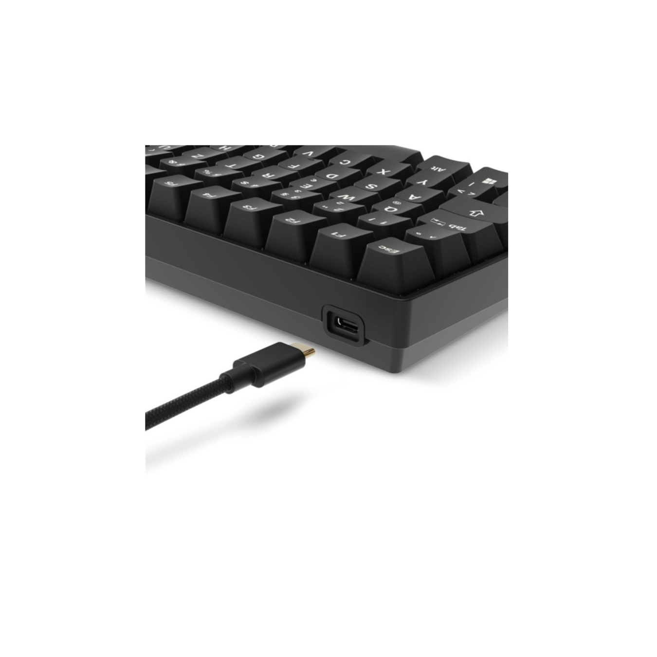 Sharkoon Skiller SGK50 S3 - 75% PBT Mechanical Keyboard, Gateron G Pro Yellow, Per-Key RGB, 256KB Onboard (Black)