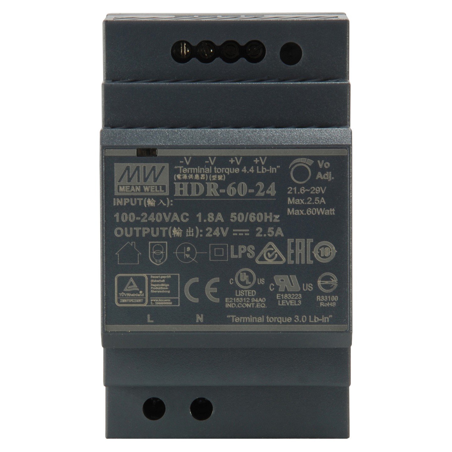 ind. Netzteil POW-2421 24VDC 60W DIN-Schiene — Buy in Cyprus with Fast Delivery