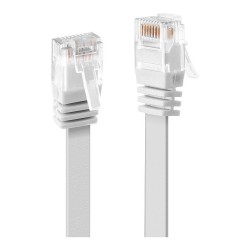LINDY Patchkabel Cat6 Flachband ungeschirmt weiß 1.00m — Buy in Cyprus with Fast Delivery