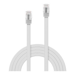 LINDY Patchkabel Cat6 Flachband ungeschirmt weiß 1.00m — Buy in Cyprus with Fast Delivery