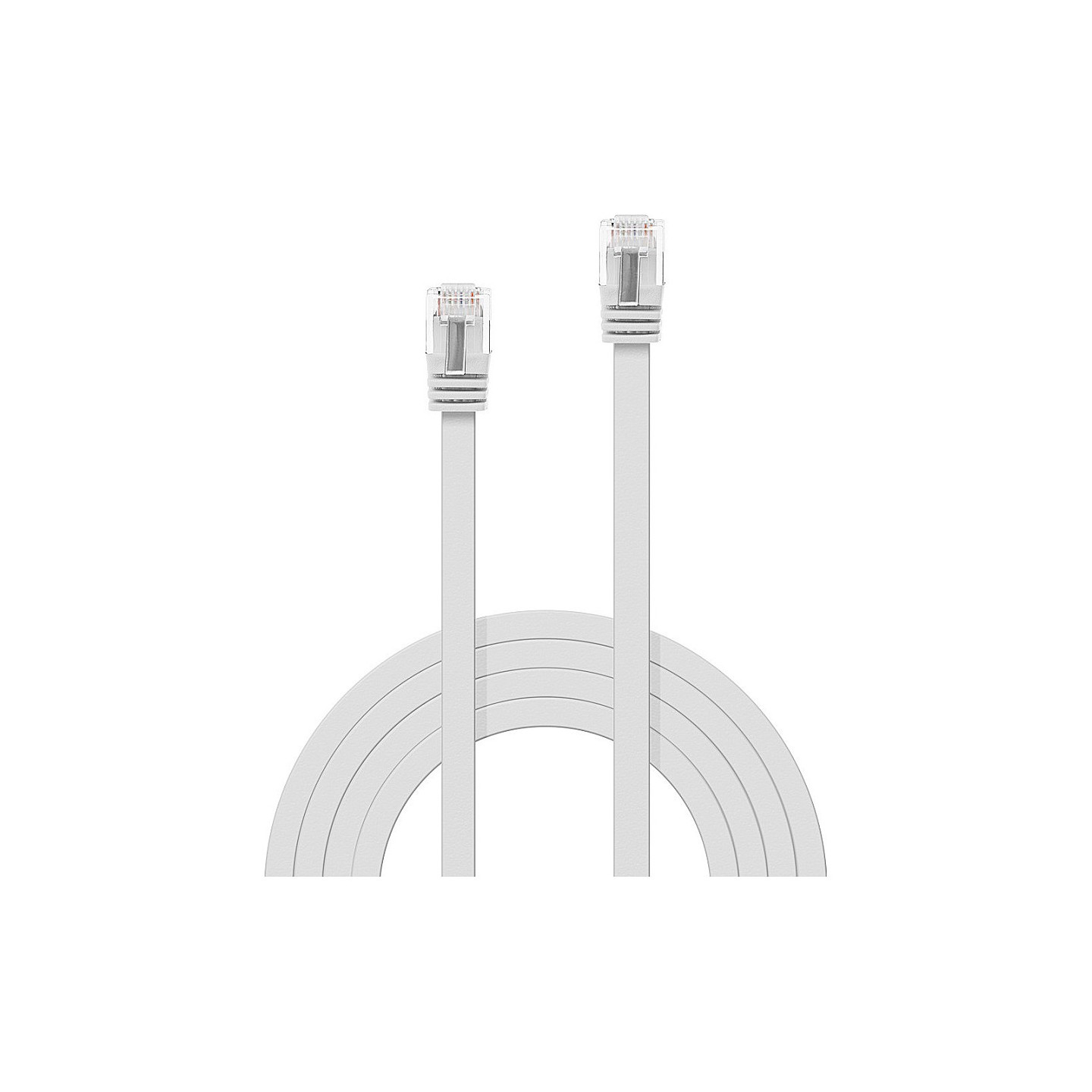 LINDY Patchkabel Cat6 Flachband ungeschirmt weiß 1.00m — Buy in Cyprus with Fast Delivery