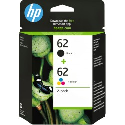 Buy HP 62 Original Ink Cartridges - N9J71AE - Black & Tri-color (Cyan, Magenta, ... in Cyprus, Nicosia, Limassol, Larnaka, Pafos