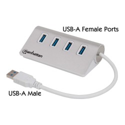 MANHATTAN Hub 4-Port 4xUSB3.0 Alu Strom: USB — Buy in Cyprus with Fast Delivery