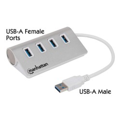 MANHATTAN Hub 4-Port 4xUSB3.0 Alu Strom: USB — Buy in Cyprus with Fast Delivery