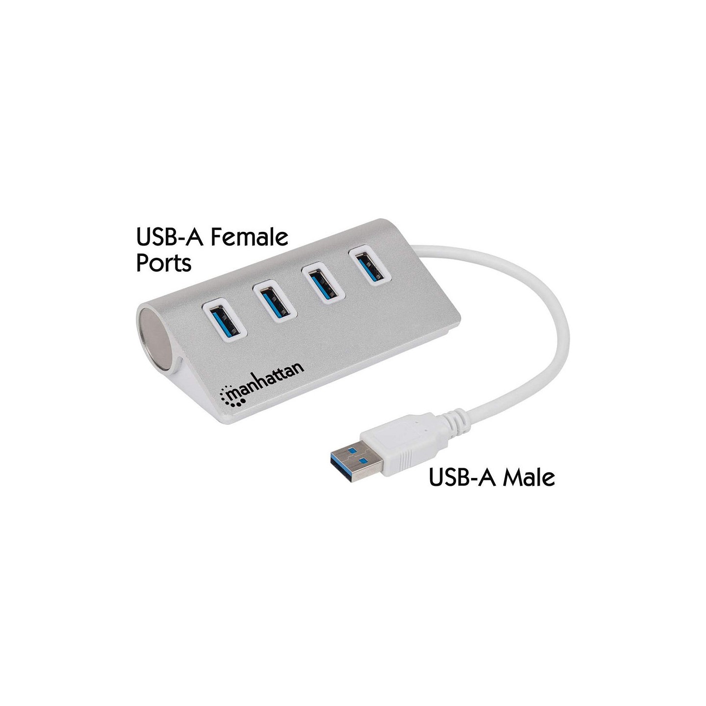 MANHATTAN Hub 4-Port 4xUSB3.0 Alu Strom: USB — Buy in Cyprus with Fast Delivery