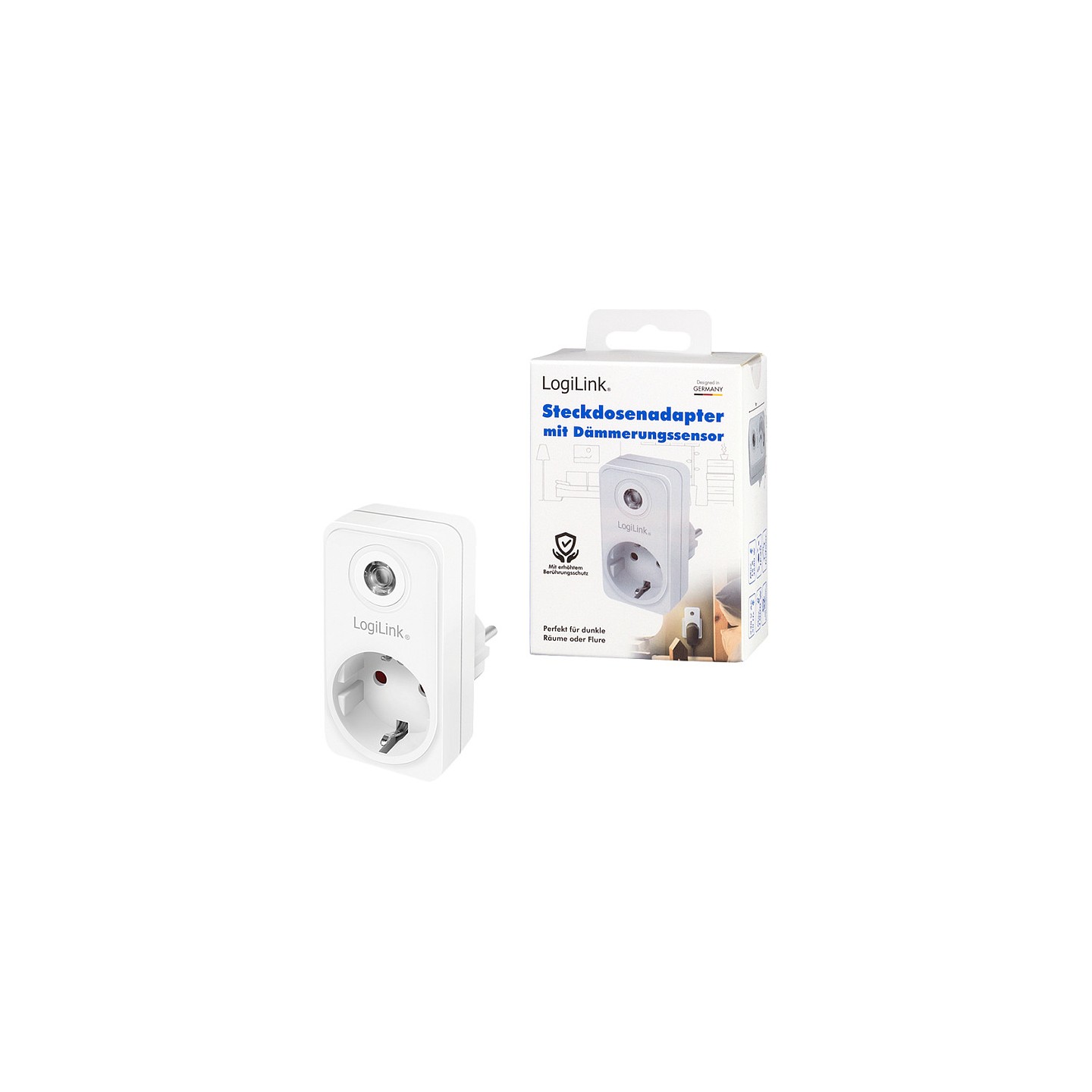 Logilink Steckdosenadapter mit Dämmerungssensor. 1xCEE 7 3 — Buy in Cyprus with Fast Delivery