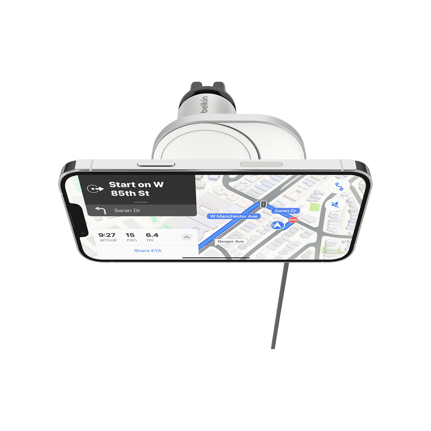 Belkin Magn.kabelloses Kfz-Lade- gert Qi2 (15W). ohne Netzteil — Buy in Cyprus with Fast Delivery