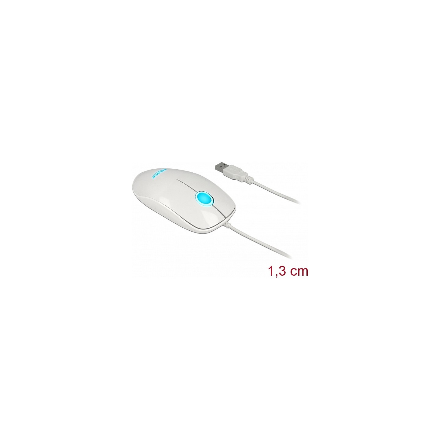 Optische 3-Tasten LED Maus USB Typ-A weiß — Buy in Cyprus with Fast Delivery