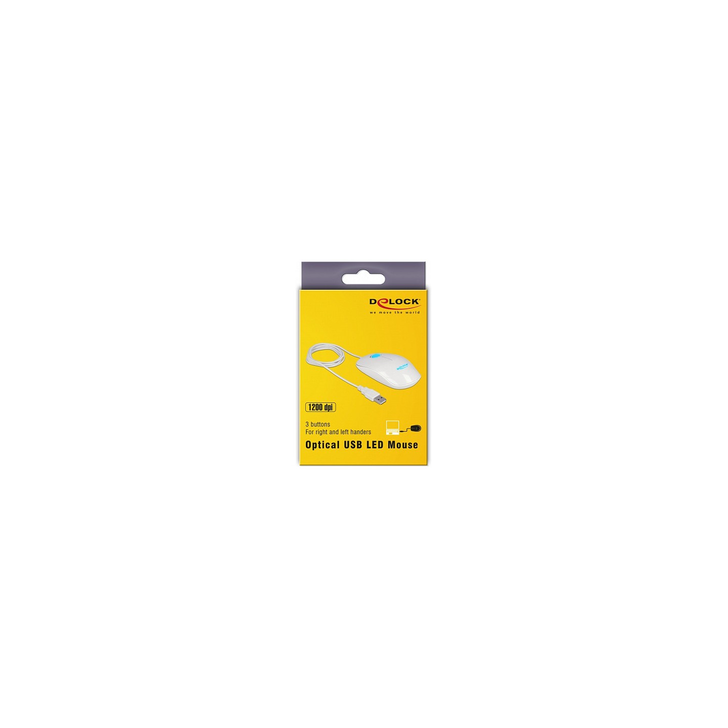 Optische 3-Tasten LED Maus USB Typ-A weiß — Buy in Cyprus with Fast Delivery