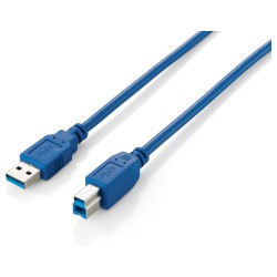 Equip USB Kabel 3.0 A-B St St 1.00m blau Polybeutel — Buy in Cyprus with Fast Delivery