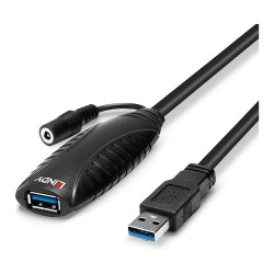 LINDY USB 3.0 Aktiv-Verlängerung Typ A A M F 10m — Buy in Cyprus with Fast Delivery