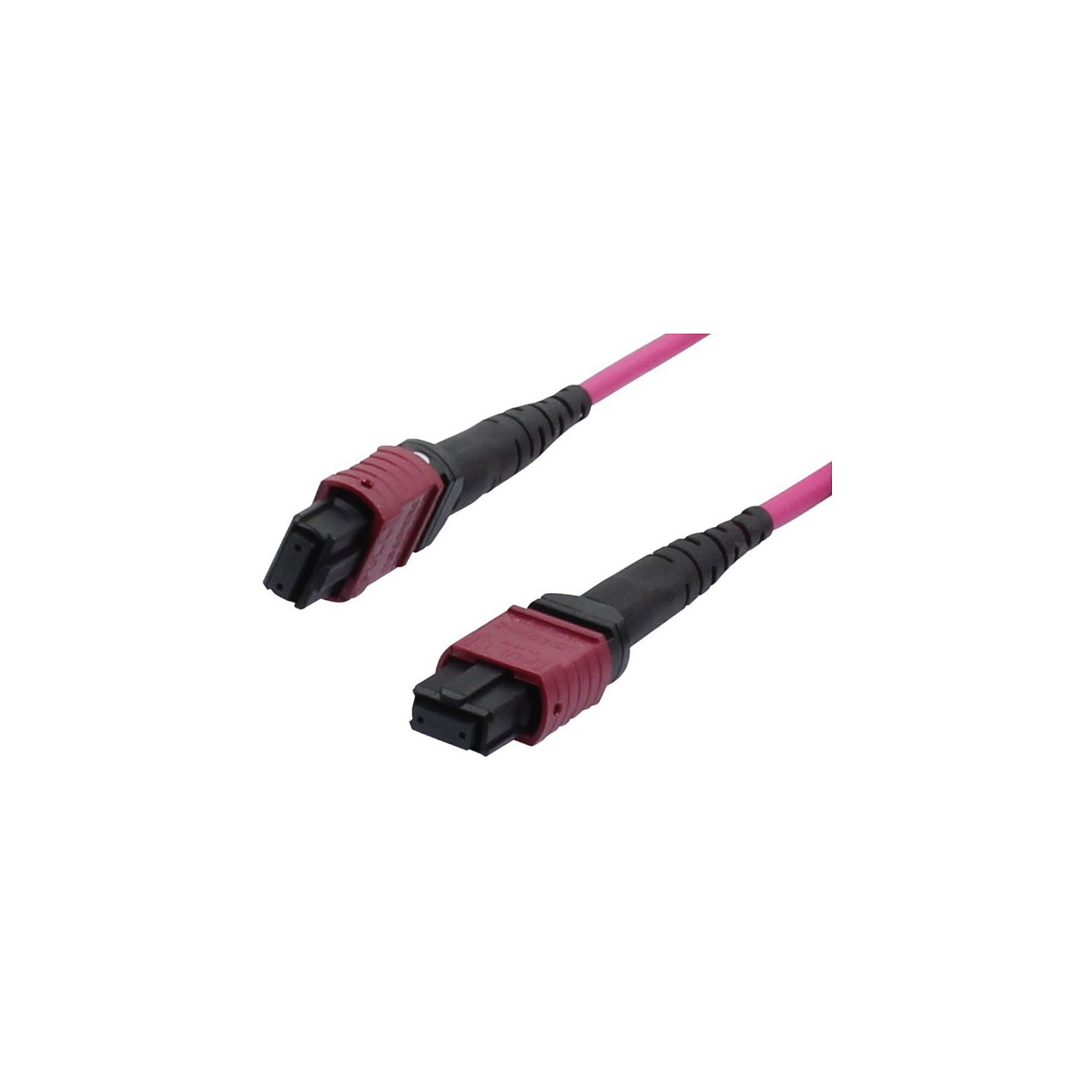Synergy21 LWL-MTP®-Female Patchkabel OM4 LowLoss(ELite). 12 Faser. Typ B crossed. erika-violett. 7.5m
