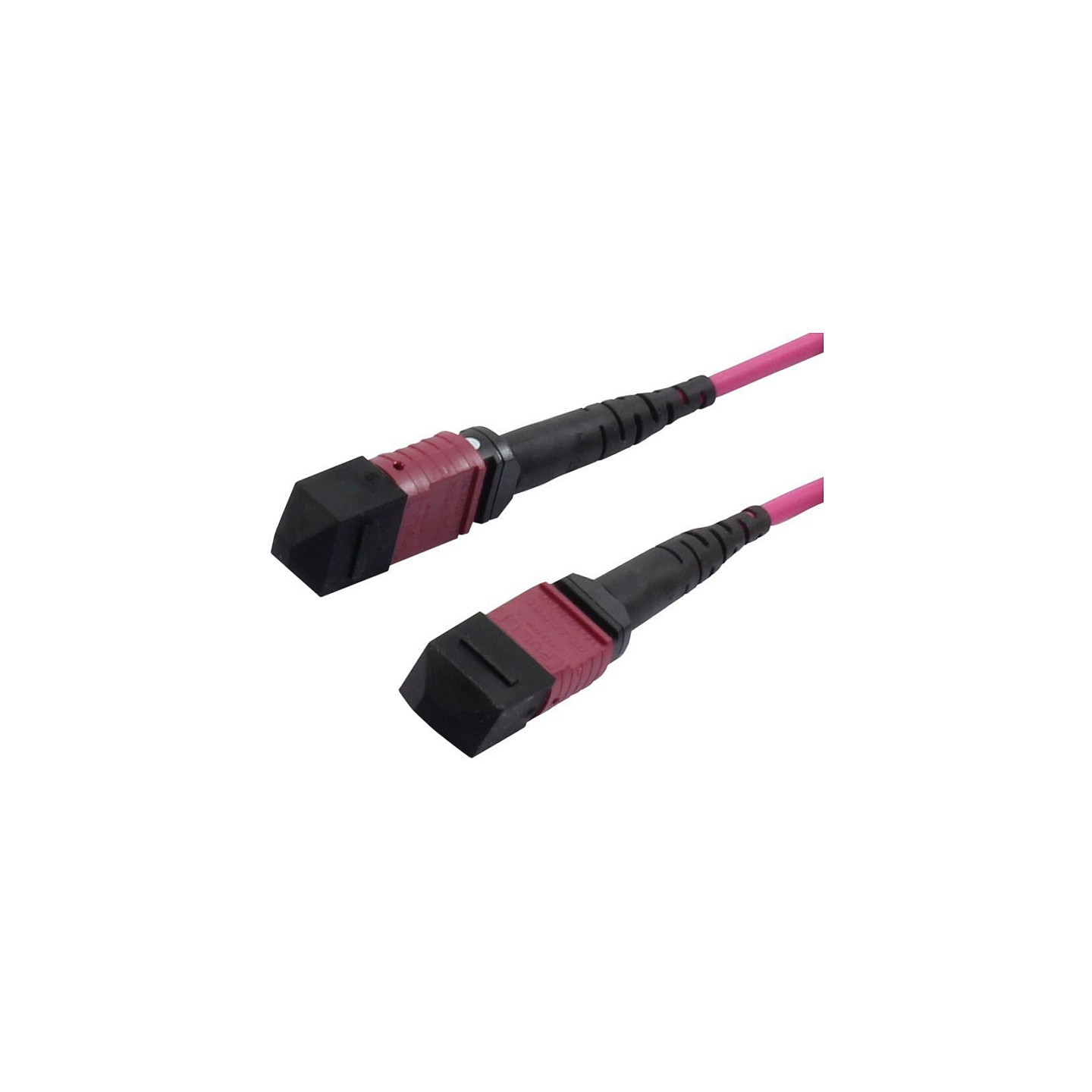 Synergy21 LWL-MTP®-Female Patchkabel OM4 LowLoss(ELite). 12 Faser. Typ B crossed. erika-violett. 7.5m
