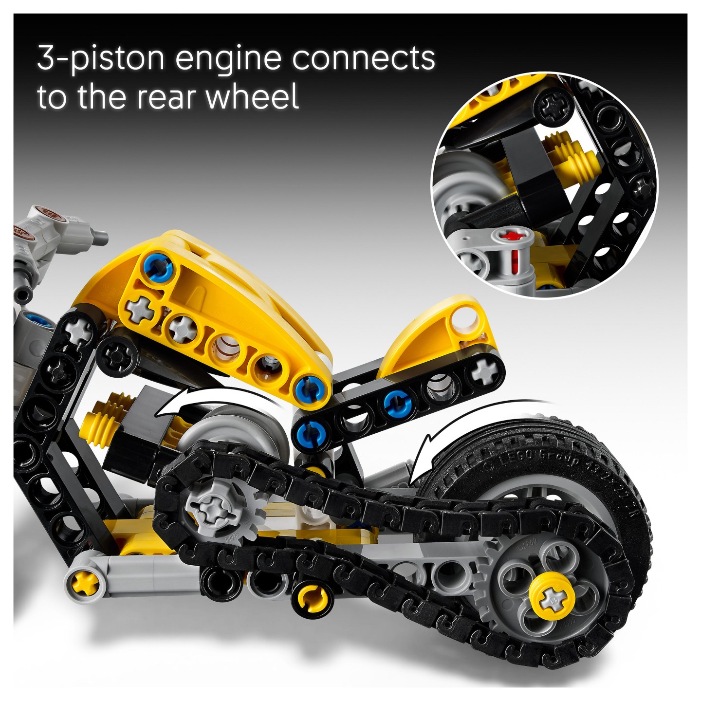 LEGO 42225 Technic Gelbes Motorrad — Buy in Cyprus with Fast Delivery