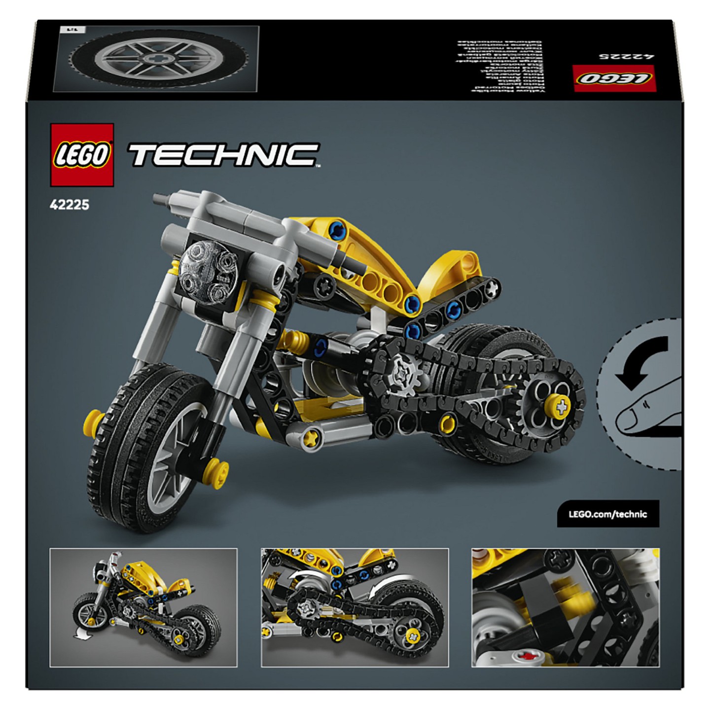 LEGO 42225 Technic Gelbes Motorrad — Buy in Cyprus with Fast Delivery