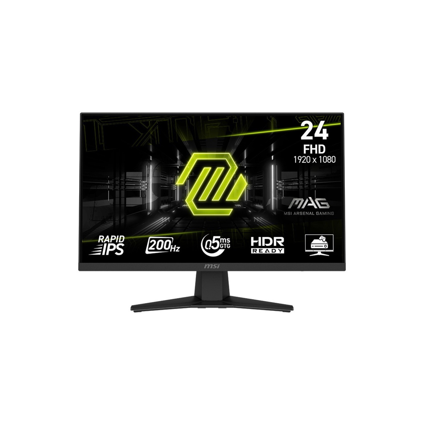 MSI MAG 244F - 23.6" Rapid IPS Gaming Monitor - FHD 1920x1080, 200Hz, 0.5ms, DP1.2 & HDMI2.0, Black