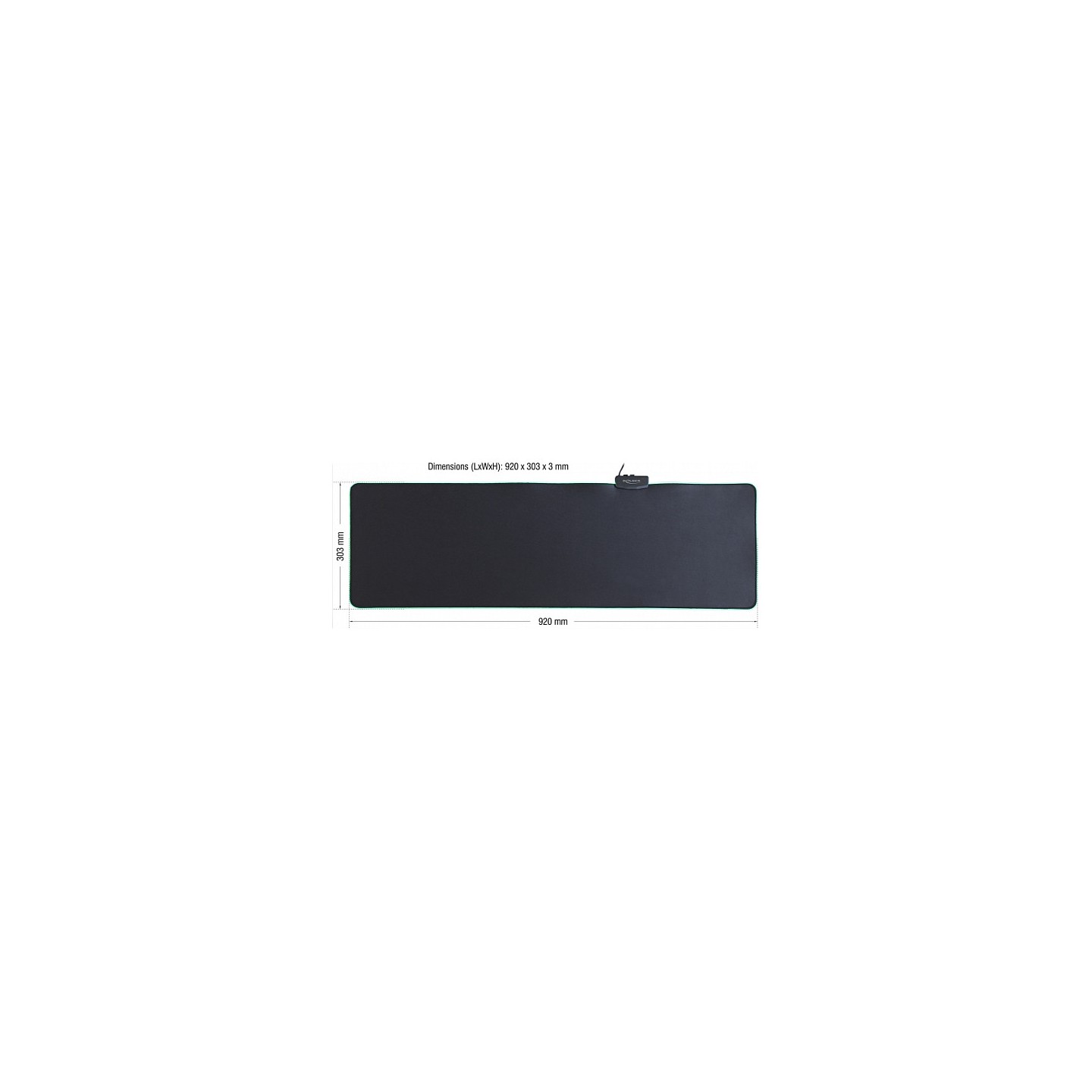 USB Mauspad 920 x 303 x 3 mm mit RGB Beleuchtung — Buy in Cyprus with Fast Delivery