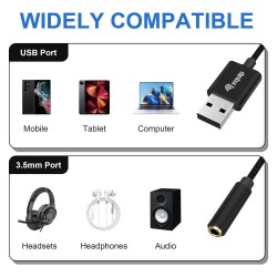 Equip Adapter USB-A- to 4-Pin 3.5mm St Bu DAC 0.15m beige — Buy in Cyprus with Fast Delivery