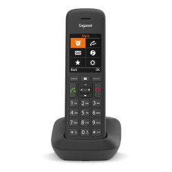 GIGASET C575HX schwarz 5.8 cm 2.2 Zoll TFT Farbdisplay Freisprechen Telefonbuch HD Voice fr DECT Basisstationen und R...