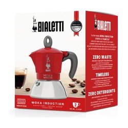 Bialetti MOKA 2TZ Induction red — Buy in Cyprus with Fast Delivery