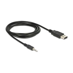 DeLock Konverter USB 2.0 Stecker to TTL 2.5 mm 3 Pin Klinkenstecker 1.8 m (5 V) — Buy in Cyprus with Fast Delivery