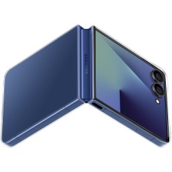 Buy Samsung Clear Case - Galaxy Z Flip7 - Transparent Silicone Clear Cover in Cyprus, Nicosia, Limassol, Larnaka, Pafos