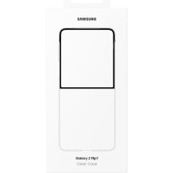 Buy Samsung Clear Case - Galaxy Z Flip7 - Transparent Silicone Clear Cover in Cyprus, Nicosia, Limassol, Larnaka, Pafos