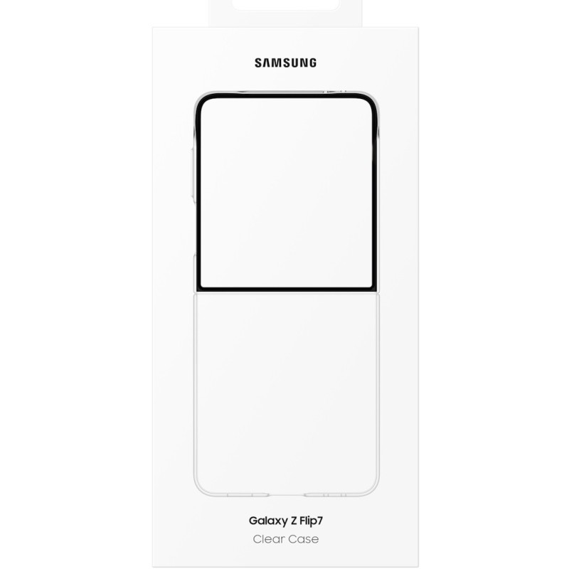 Buy Samsung Clear Case - Galaxy Z Flip7 - Transparent Silicone Clear Cover in Cyprus, Nicosia, Limassol, Larnaka, Pafos