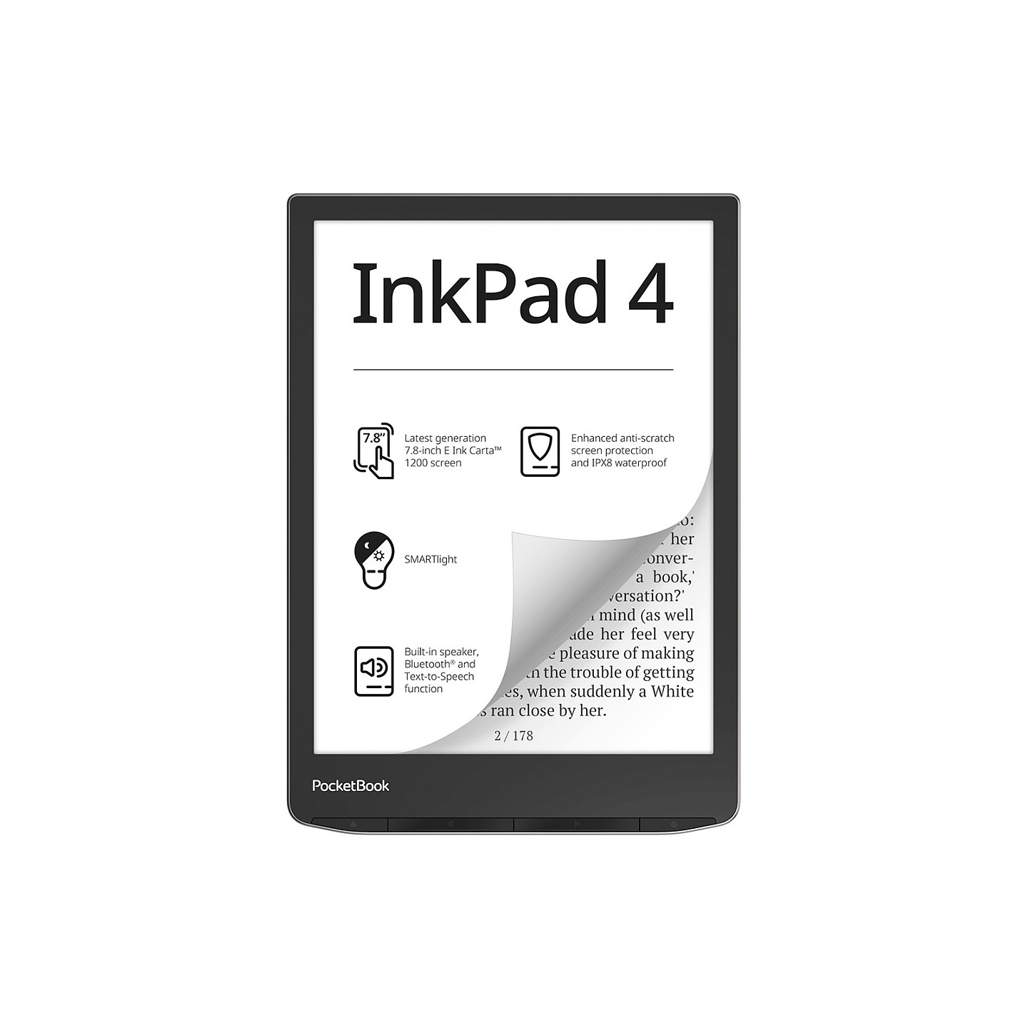 PocketBook InkPad 4 Stardust Silver DACH-Version — Buy in Cyprus with Fast Delivery