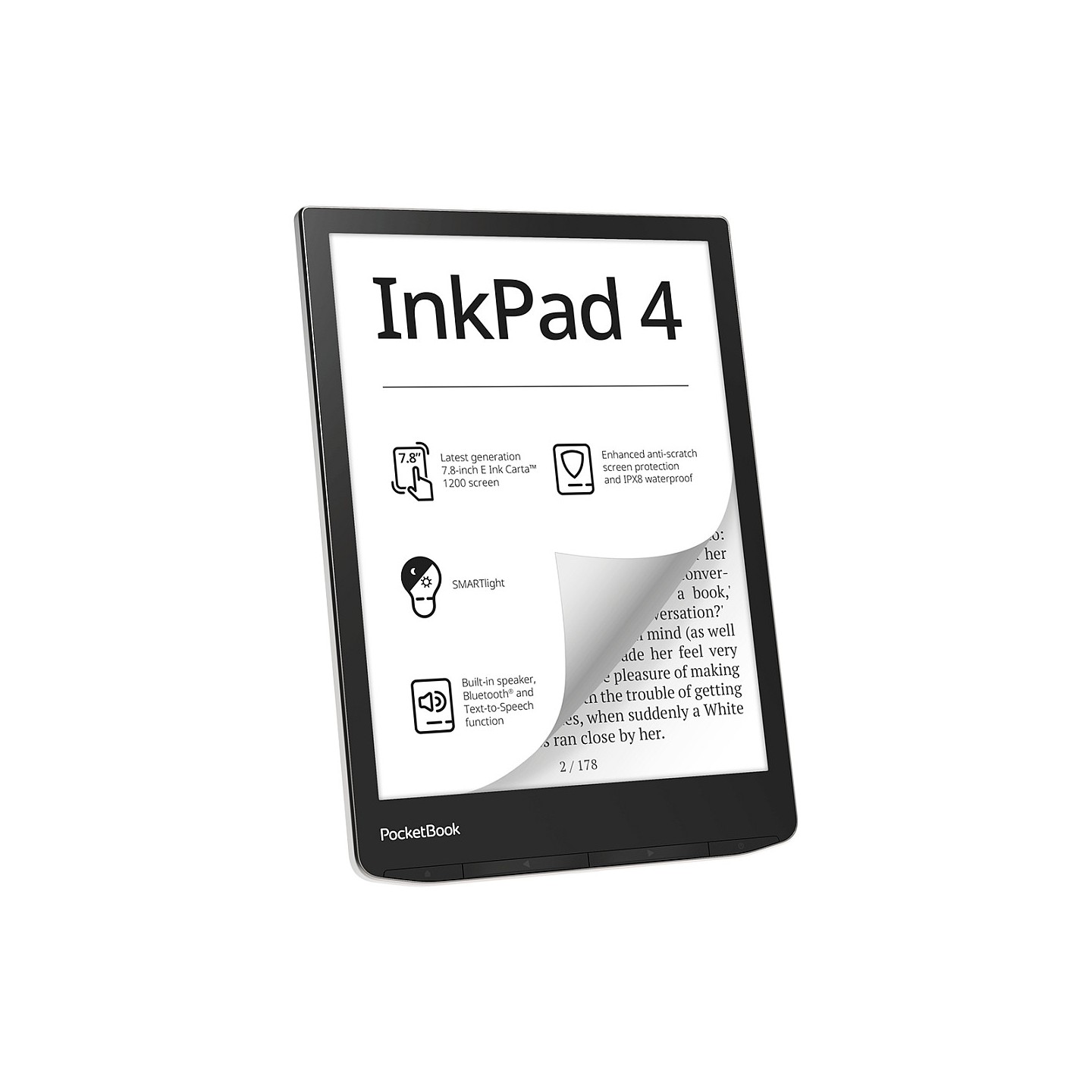 PocketBook InkPad 4 Stardust Silver DACH-Version — Buy in Cyprus with Fast Delivery