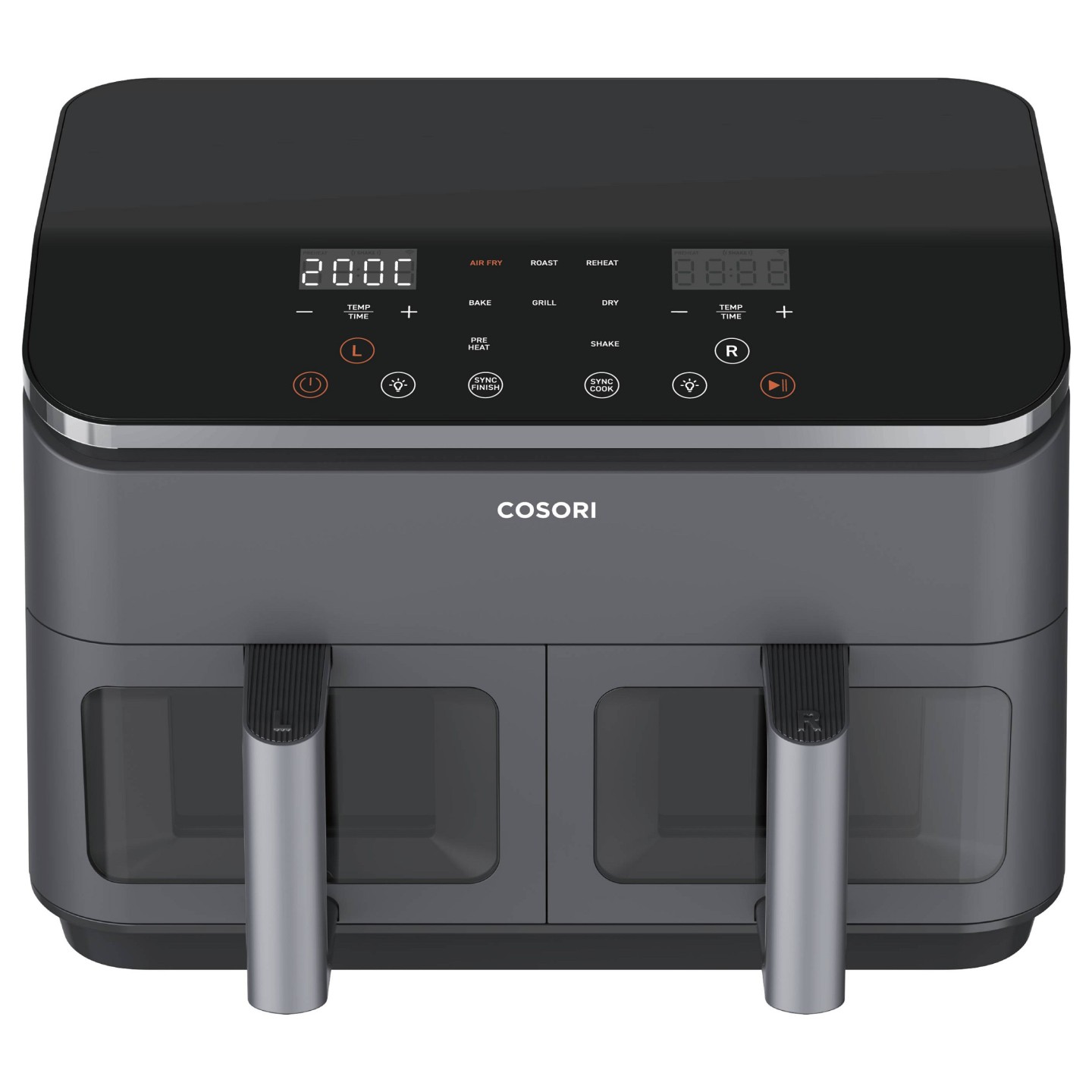 Cosori Dual Basket Heißluftfritteuse Schwarz — Buy in Cyprus with Fast Delivery