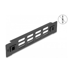 10? Netzwerkschrank Panel mit Lüftungsschlitzen werkzeugfrei 1 HE schwarz — Buy in Cyprus with Fast Delivery